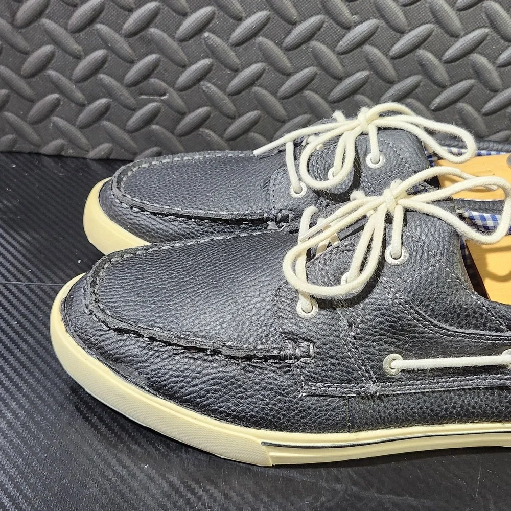 GH Bass Boat Shoes Mens 10 M Casual Slip On Loafers Black Size 13M